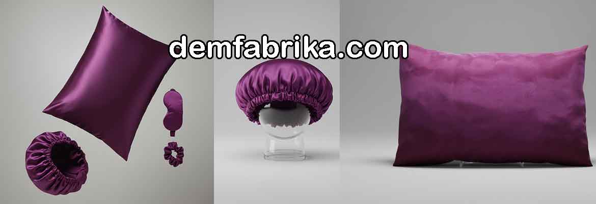 saten kıvrıcık saçlar için uyku seti